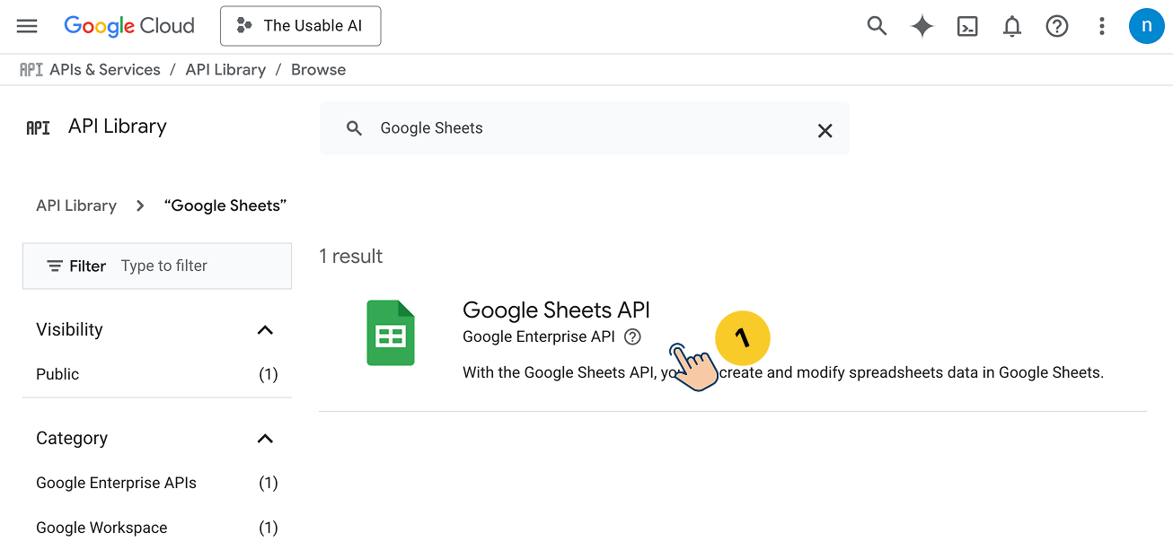 Google API Library Search Results