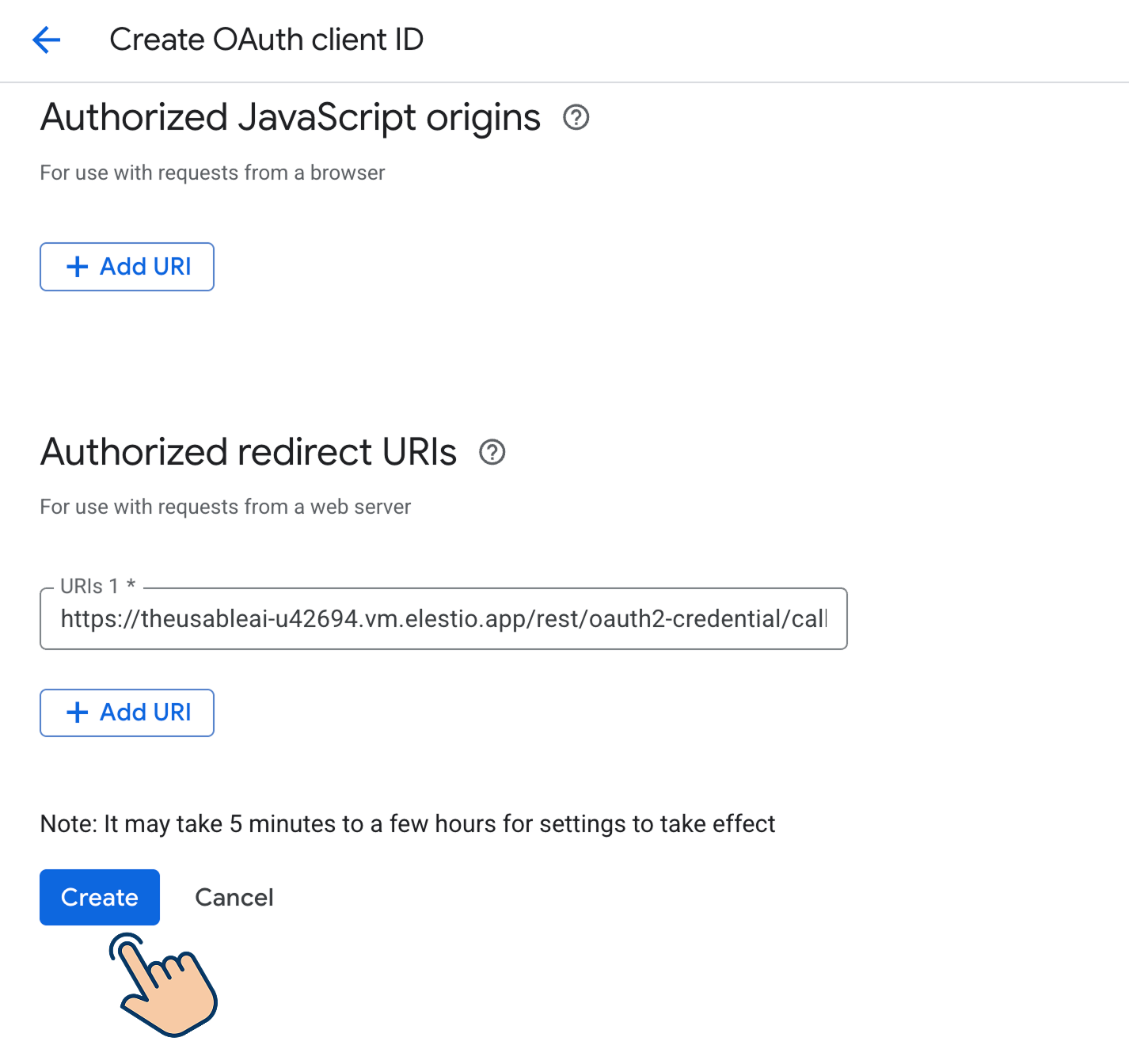 Create Google Sheets API Credentials